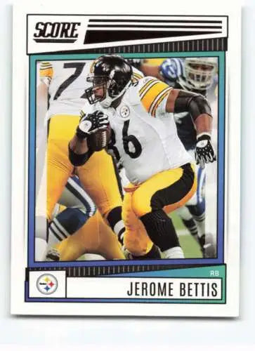 Jerome Bettis 2022 Score #219 NM football card with original gloss by Simply Sandoval