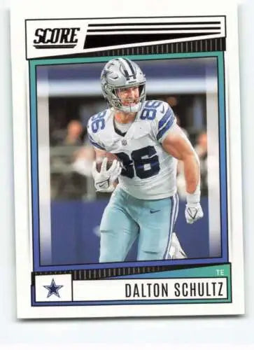 Dalton Schultz 2022 Score #226 football card with original gloss from Simply Sandoval