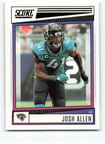 Josh Allen football card 2022 Score #23 with original gloss by Simply Sandoval