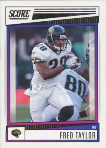 Fred Taylor football card in original gloss from 2022 Score, Simply Sandoval product