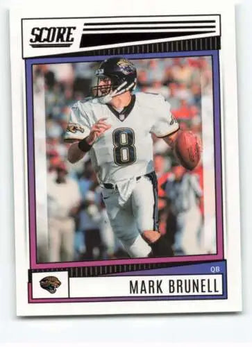 Mark Brunell football card from 2022 Score #26 with original gloss features Jaguars