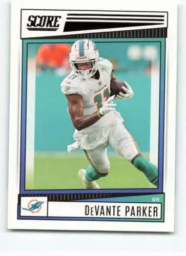 2022 Score #271 DeVante Parker football card with original gloss by Simply Sandoval