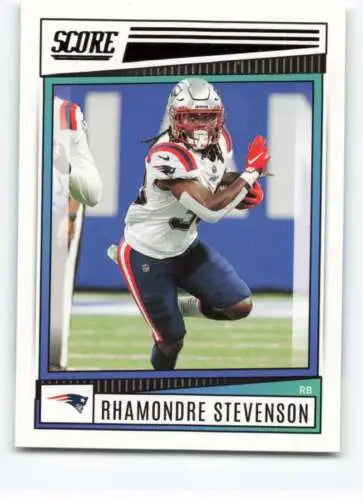 Rhamondre Stevenson football card 2022 Score #286 original gloss by Simply Sandoval