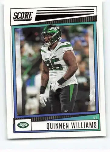 Quinnen Williams football card 2022 Score #297 original gloss NY Jets Simply Sandoval