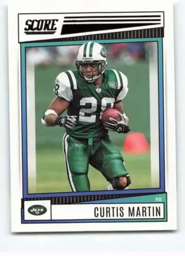 Curtis Martin football card from 2022 Score #299 with original gloss finish