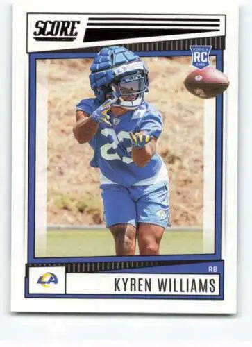 Kyren Williams 2022 Score #332 NM-MT RC Rookie Card featuring original gloss design