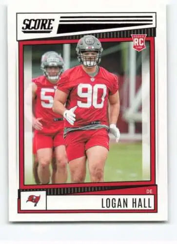 Logan Hall rookie card 2022 Score #359 NM-MT original gloss Buccaneers Simply Sandoval