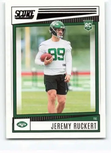 Jeremy Ruckert 2022 Score football card with original gloss from Simply Sandoval