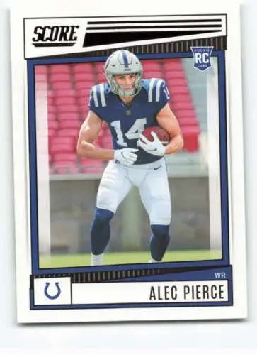 Alec Pierce football card 2022 Score NM-MT RC rookie original gloss Colts Simply Sandoval