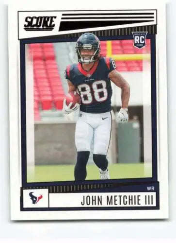 2022 Score #387 John Metchie III NM-MT RC Rookie Texans original gloss football card