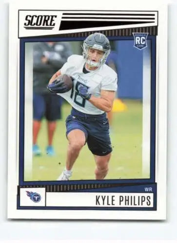 Kyle Philips rookie card featuring original gloss in 2022 Score NM-MT RC Titans