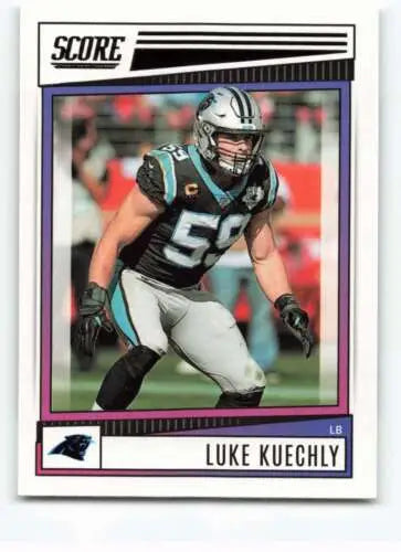 2022 Score #53 Luke Kuechly football card with original gloss from Simply Sandoval