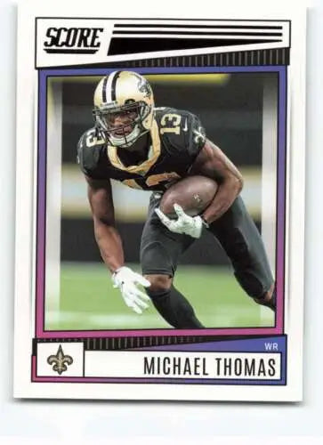 Michael Thomas football card 2022 Score #56 NM-MT with original gloss Simply Sandoval