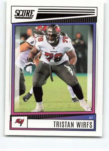 Tristan Wirfs 2022 Score #66 football card with original gloss by Simply Sandoval