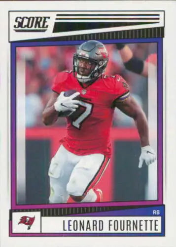 Leonard Fournette football card 2022 Score #69 NM-MT original gloss Simply Sandoval