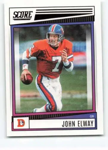 John Elway football card 2022 Score #83 NM-MT Broncos original gloss Simply Sandoval