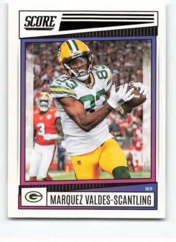 2022 Score #94 Marquez Valdes-Scantling NM-MT football card with original gloss