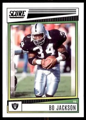 Bo Jackson football card from 2022 Score Los Angeles Raiders #132 collectible item