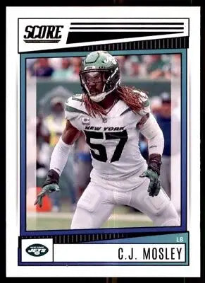 C.J. Mosley football card 2022 Score New York Jets #298 with text-align center design