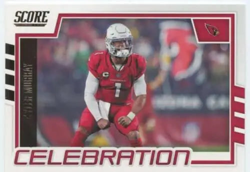 Kyler Murray 2022 Score Celebration football card with original gloss finish