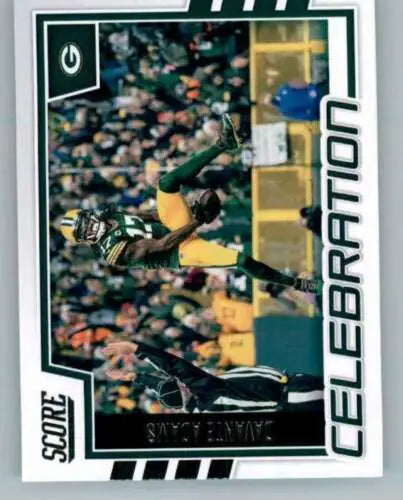 2022 Score Celebration Davante Adams Football Card with original gloss NM-MT Packers