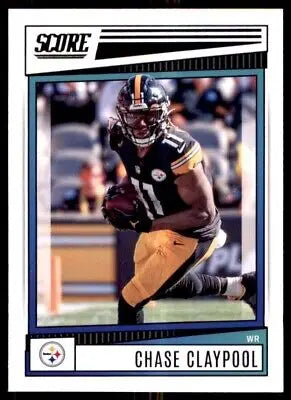 Chase Claypool 2022 Score football card Pittsburgh Steelers #210 displayed center