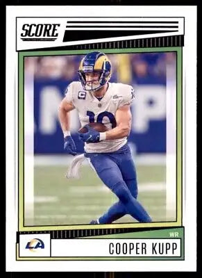 Cooper Kupp football card from 2022 Score Los Angeles Rams #152 in pristine condition