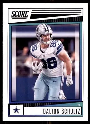 Dalton Schultz Dallas Cowboys football card from 2022 Score #226 text-align center