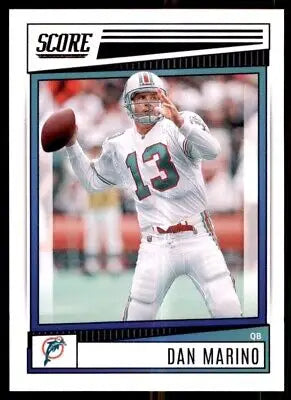 Dan Marino football card 2022 Score Miami Dolphins #278 text-align center line-height normal