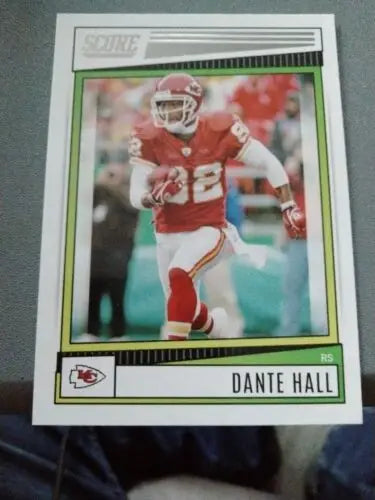 Dante Hall football card from 2022 Score Kansas City Chiefs #121 collectible item