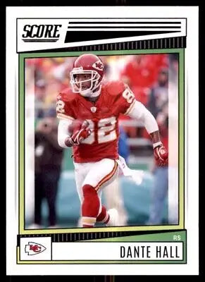 Dante Hall football card from 2022 Score Kansas City Chiefs collection, text-align center