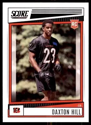 Daxton Hill Rookie Card from 2022 Score Cincinnati Bengals #366, text-align center display