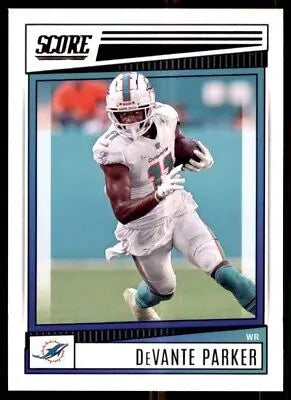 DeVante Parker football card 2022 Score Miami Dolphins #271 text-align center line-height normal