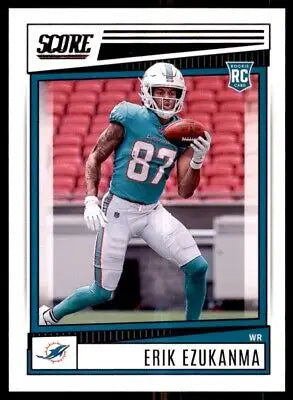 Erik Ezukanma Rookie Card from 2022 Score Miami Dolphins Product #400