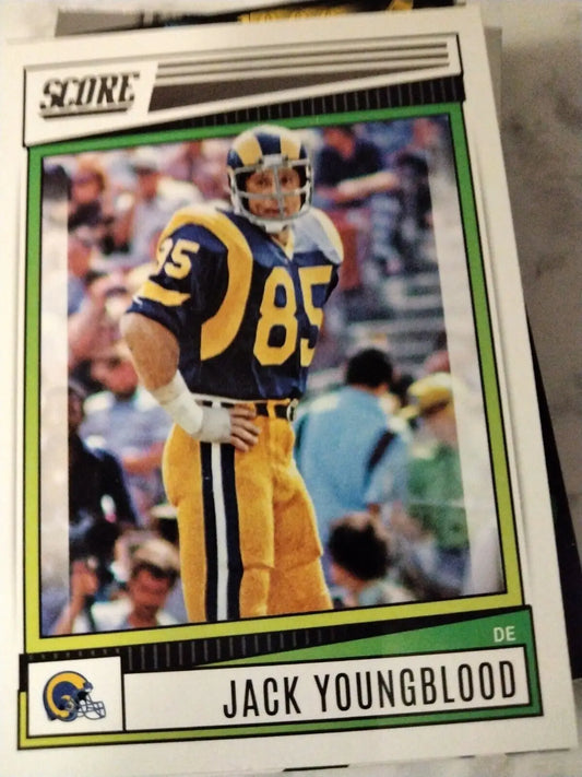 Score Football trading card featuring Jack Youngblood of the Rams 2022 edition