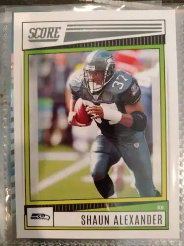 2022 Score Football Base #179 Shaun Alexander Seattle Seahawks Football Card