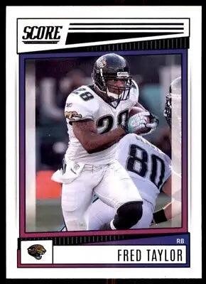 Fred Taylor football card 2022 Score Jacksonville Jaguars #25 in text-align center display