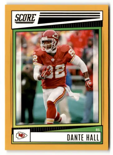 Dante Hall 2022 Score Gold #121 football card with original gloss, Chiefs ID:48553