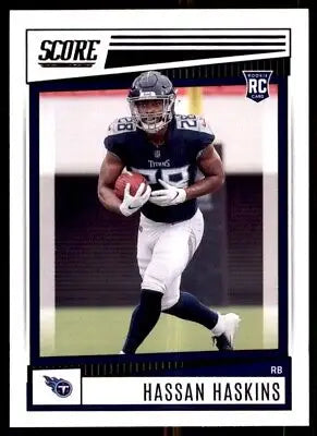 Hassan Haskins rookie card 2022 Score Tennessee Titans #327 text-align center line-height normal