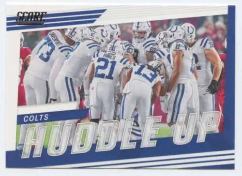 2022 Score Huddle Up #8 Indianapolis Colts trading card in original gloss condition