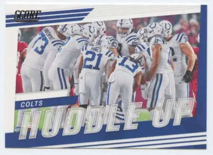 2022 Score Huddle Up #8 Indianapolis Colts trading card with original gloss finish