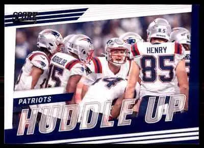 New England Patriots Score Huddle Team Card #HU-NE displayed in text-align center