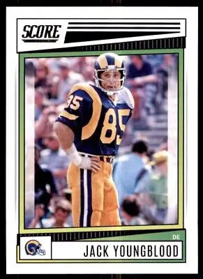 Jack Youngblood football card featuring Los Angeles Rams 2022 Score #161, text-align center