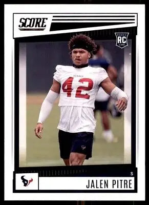 Jalen Pitre rookie card from 2022 Score for Houston Texans, product #368