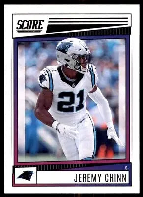 Jeremy Chinn football card from 2022 Score Carolina Panthers #51, text-align center