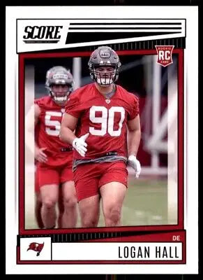 Logan Hall football card from 2022 Score Tampa Bay Buccaneers Rookie set #359