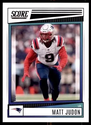 Matt Judon football card from 2022 Score New England Patriots #288 display