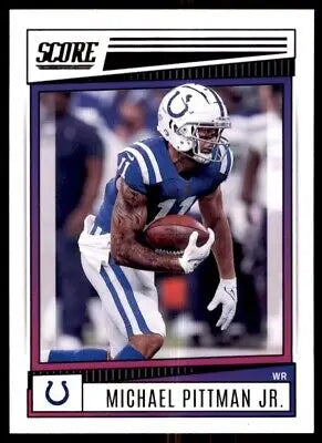 Michael Pittman Jr. football card from 2022 Score Indianapolis Colts #9 design