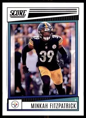 Minkah Fitzpatrick football card from 2022 Score Pittsburgh Steelers #217