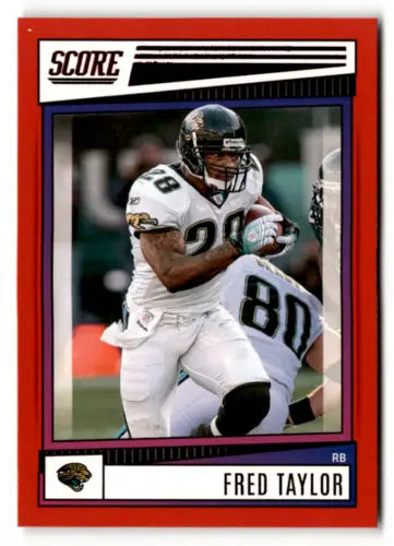 Fred Taylor football card, 2022 Score Red original gloss, Jaguars collectible